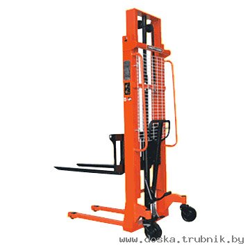 Штабелёр ручной гидравлический и штабелёр с электроподъемом.