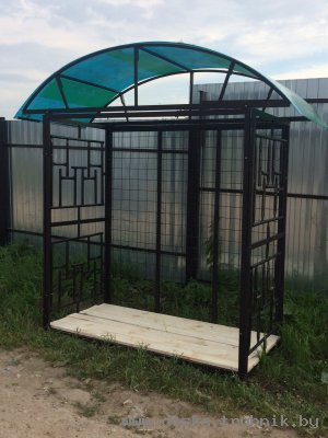 Дровница с поликарбонатом! С доставкой!