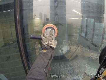 Полировка фасадного остекления, полировка окон