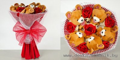 Букет из мягких игрушек