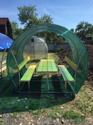 Беседки грунтованные и оцинкованные