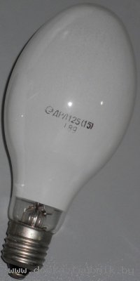 Лампа дуговая ртутная ДРЛ-125