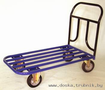 Тележка платформенная грузовая ТП-2,ТП-5,ТП-10 (трубные) на  400 кг. - от 890.000 бл.руб.для перевозки тяжелых несыпучих грузов, упакованных в ящики или коробки