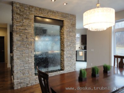Водопады по стеклу — дарят новый оригинальный дизайнерский элемент в интерьере Вашего дома или офиса!