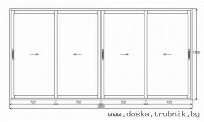 Готовые окна из ПВХ и алюминия