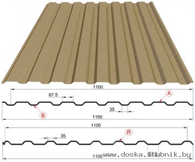 Металлопрофиль МП-20 ЗАБОРНЫЙ